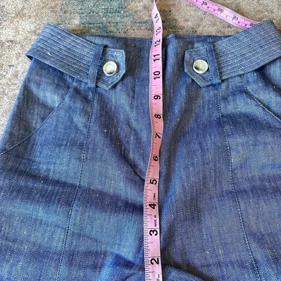 New Like Condition Sunny High Waisted Flare PantsVeronica Beard 00 Ink White